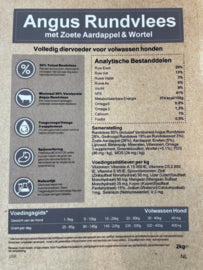 NiKaDog Adult Angus Rund Graanvrij Met Zoete Aardappel