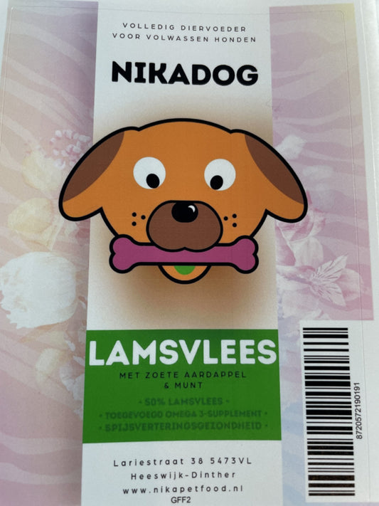 NiKaDog Adult Lam Graanvrij Met Zoete Aardappel