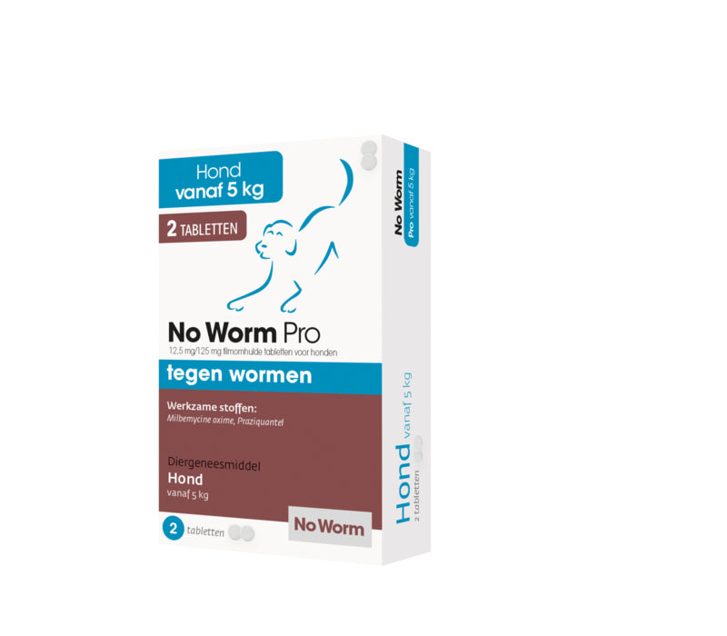 No Worm Pro 2 tablet Hond vanaf 5 kg