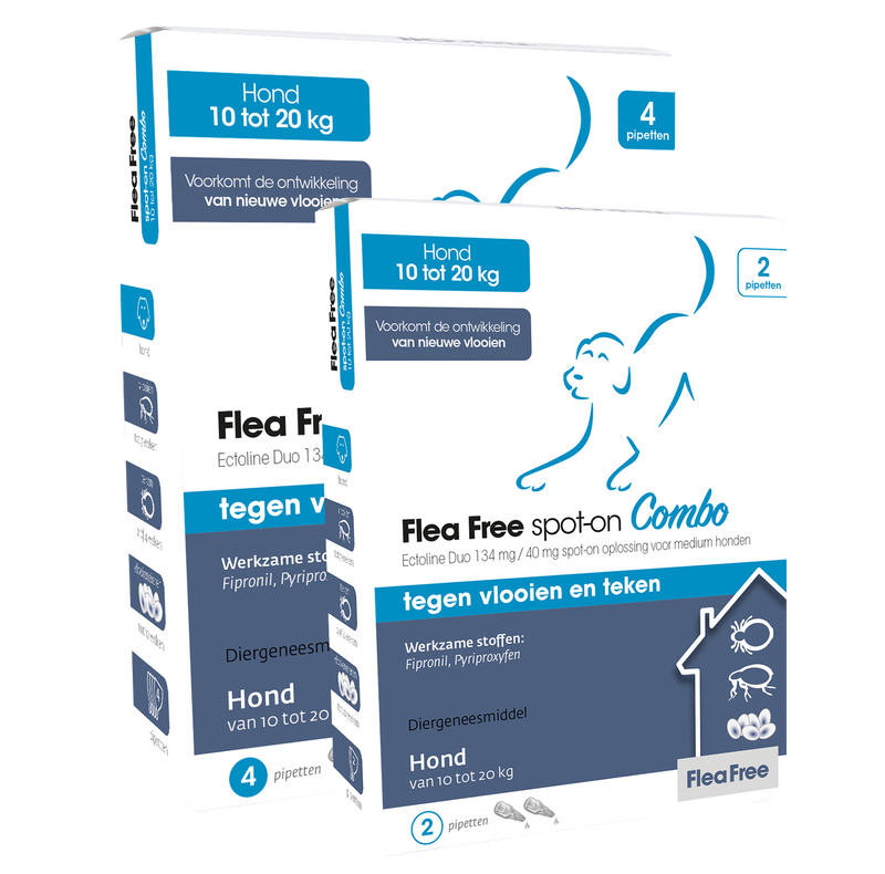 Flea Free spot on combo 10-20kg 4pip