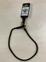 PetMax SlipHalsband Zwart Nylon 6mm