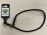 PetMax SlipHalsband Zwart Nylon 6mm